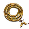 Argentine Green Sandalwood Mala Bracelet — 108-Bead Wood Mala for Daily Practice & Calm - 7mm · 108 Beads · Sugar-Cube CutBuddha Tibet