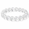 Azeztulite Clear Quartz Bracelet — Bright Beads with a Rainbow Flash Buddha Tibet