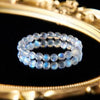 Natural Blue Moonstone Bracelet 8mm — Collector-Grade Crystal with Ice-Clear Glow Buddha Tibet
