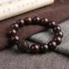 Red Sandalwood Meditation Bracelet with Pixiu Bead — Peace and Focus