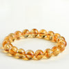 Pyramid-Cut Citrine Bead Strand — Faceted Brazilian Yellow Crystal, 3 Depths of Color