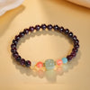 Garnet & Hetian Jade Bracelet — Lucky Charm Bead Bracelet for Wealth & Protection - Lucky JadeBuddha Tibet
