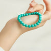 Turquoise Round Bead Bracelet - Clean Color, Easy Stack