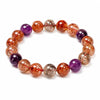 Black Gold Super Seven Crystal Bracelet — Premium Rutilated Quartz - Fine Super Seven 10mm + CertificateBuddha Tibet