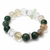 Black Gold Super Seven Crystal Bracelet — Premium Rutilated Quartz - Green Rutilated Mix 10mmBuddha Tibet