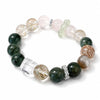 Black Gold Super Seven Crystal Bracelet — Premium Rutilated Quartz - Green Rutilated Mix 12mmBuddha Tibet