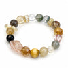 Black Gold Super Seven Crystal Bracelet — Premium Rutilated Quartz - Seven Chakra Mix 8mmBuddha Tibet