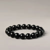 Black Obsidian Bead Bracelet — Simple, Dark, Unshakable - 10mm BeadsBuddha Tibet