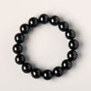 Black Obsidian Bead Bracelet — Simple, Dark, Unshakable - 6mm BeadsBuddha Tibet
