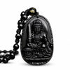Black Obsidian Buddha Necklace — Find Your Guardian Protector by Zodiac Sign - ManjushriBuddha Tibet