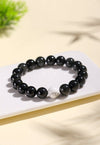 Black Obsidian & White Howlite Couples Bracelet Set — Yin & Yang Distance Bracelets for Two - Buddha Tibet xd00109