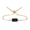 Black Tourmaline Adjustable Cuff — Raw Stone on Wire, 9 Styles - GoldBuddha Tibet