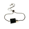 Black Tourmaline Adjustable Cuff — Raw Stone on Wire, 9 Styles - GunmetalBuddha Tibet