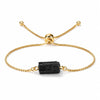 Black Tourmaline Adjustable Cuff — Raw Stone on Wire, 9 Styles Buddha Tibet
