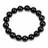 Black Tourmaline Bead Bracelet — Clear the Day, Keep the Stone - 10mm标准Buddha Tibet