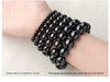 Black Tourmaline Bead Bracelet — Clear the Day, Keep the Stone - 6mm标准Buddha Tibet