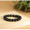 Black Tourmaline Bead Bracelet — Clear the Day, Keep the Stone - 6mm标准Buddha Tibet