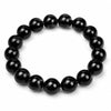 Black Tourmaline Bead Bracelet — Clear the Day, Keep the Stone Buddha Tibet