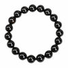 Black Tourmaline Bead Bracelet — Clear the Day, Keep the Stone - 8mm标准Buddha Tibet