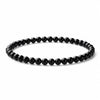 Black Tourmaline Bead Bracelet — Natural Stone Energy Absorber for Protection &amp; Grounding Buddha Tibet