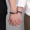 Black Tourmaline & Rutilated Quartz Bracelet — Dark Stone, Steady Ground - Buddha Tibet