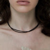 Black Tourmaline & Spinel Layered Necklace — Two Strands, One Look - Buddha Tibet