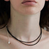 Black Tourmaline & Spinel Layered Necklace — Two Strands, One Look - Buddha Tibet