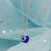 Blue Evil Eye Necklace — Ancient Protection Symbol for Deflecting Envy & Negative Energy - Buddha Tibet xd00121