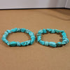 Blue Magnesite Statement Bracelet - Large Oval Focal Stone - Large Oval Blue Magnesite StoneBuddha Tibet