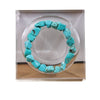 Blue Magnesite Statement Bracelet - Large Oval Focal Stone - Large Oval Blue Magnesite StoneBuddha Tibet