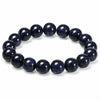 Blue Sandstone Bracelet — Polished Natural Stone Beads - 14mmBuddha Tibet
