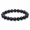 Blue Sandstone Bracelet — Polished Natural Stone Beads - 14mmBuddha Tibet