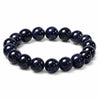 Blue Sandstone Bracelet — Polished Natural Stone Beads - 14mmBuddha Tibet