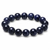 Blue Sandstone Bracelet — Polished Natural Stone Beads - 14mmBuddha Tibet