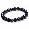 Blue Sandstone Bracelet — Polished Natural Stone Beads - 8mmBuddha Tibet