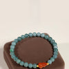 Blue Water Jade Gourd Bracelet — Red Fortune Beads for Everyday Luck - 6mmBuddha Tibet