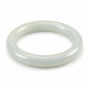 Blue-White Jade Round Bangle — Hetian-Style Everyday Jade Bracelet Buddha Tibet