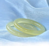 Blue-White Jade Round Bangle — Hetian-Style Everyday Jade Bracelet - Inner Diameter 52mmBuddha Tibet