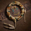Bodhi Root 108-Bead Mala Bracelet — Natural Seed Beads for Meditation & Mindful Practice Buddha Tibet