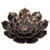 Bronze Lotus Incense Holder — Calm Your Mind with Inner Peace - Buddha Tibet xd00085
