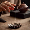 Bronze Lotus Incense Holder — Calm Your Mind with Inner Peace - Buddha Tibet xd00085