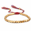 Copper Bead Bracelet - Tibetan Knot for Healing