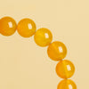 Natural Yellow Agate Bracelet - Golden Tone, Everyday Wear