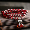 Garnet Layered Bracelet — Numbered Accent Styles