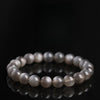Natural Moonstone Bead Bracelet — Blue, Pink, White & Silver, 5A Grade Buddha Tibet