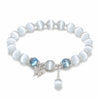 Cat's Eye Crystal Charm Bracelet — Butterfly & Star Motifs, Natural St Buddha Tibet