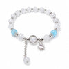 Cat's Eye Crystal Charm Bracelet — Butterfly & Star Motifs, Natural Stone Beads - Natural Cat's Eye Star BraceletBuddha Tibet