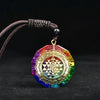 Chakra Necklace - Sri Yantra Orgonite Necklace - Buddha Tibet xd0000801