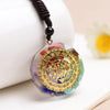 Chakra Necklace - Sri Yantra Orgonite Necklace - Buddha Tibet xd0000801