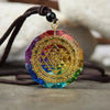 Chakra Necklace - Sri Yantra Orgonite Necklace - Buddha Tibet xd0000801